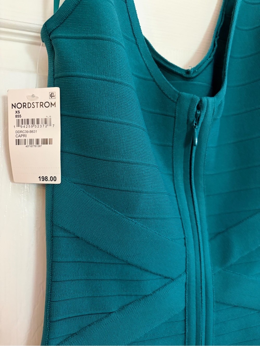 Dress The Population NWT Teal Bodycon Bandage Dress XS - Picture 6 of 10